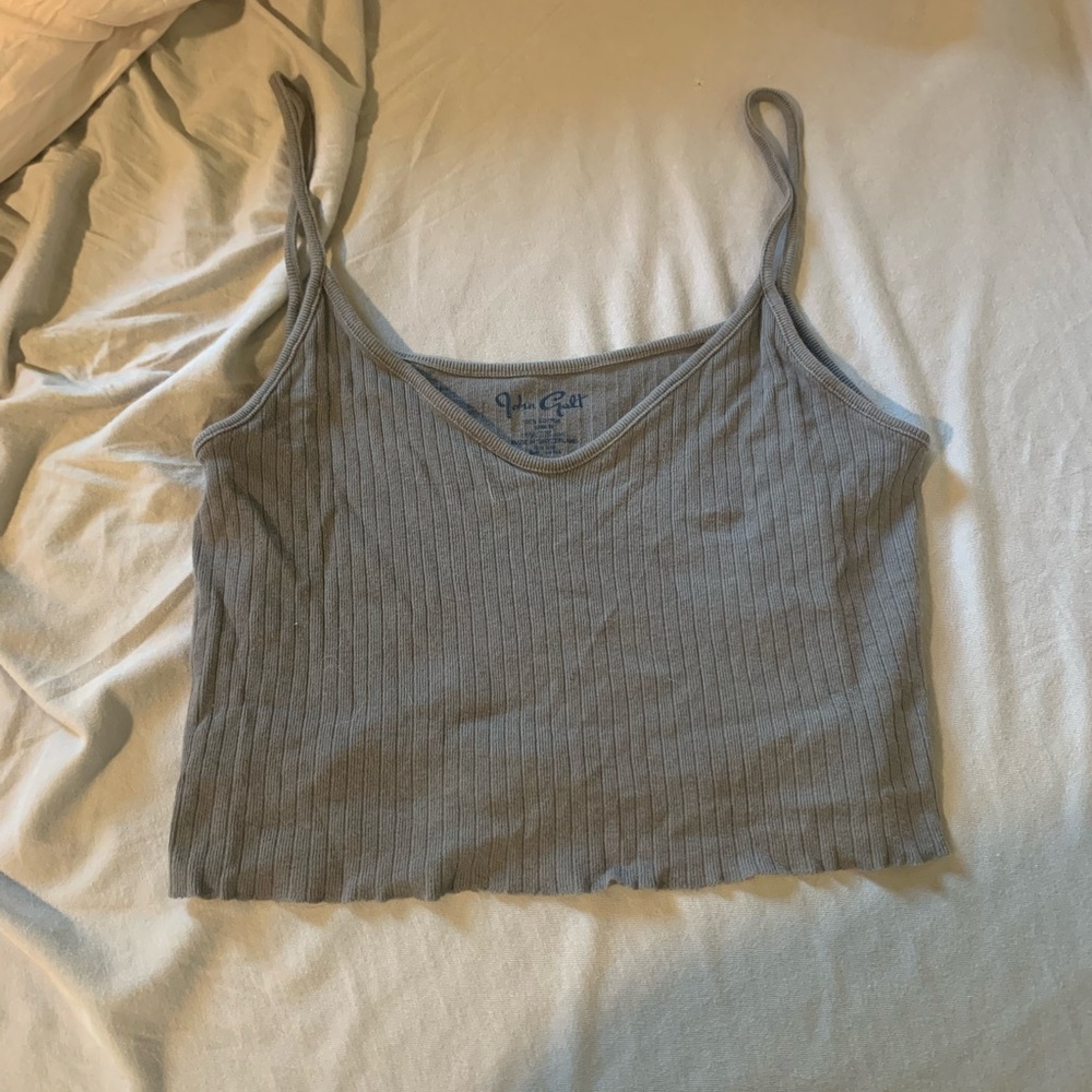 John golt Ribbed Cropped Tank Top